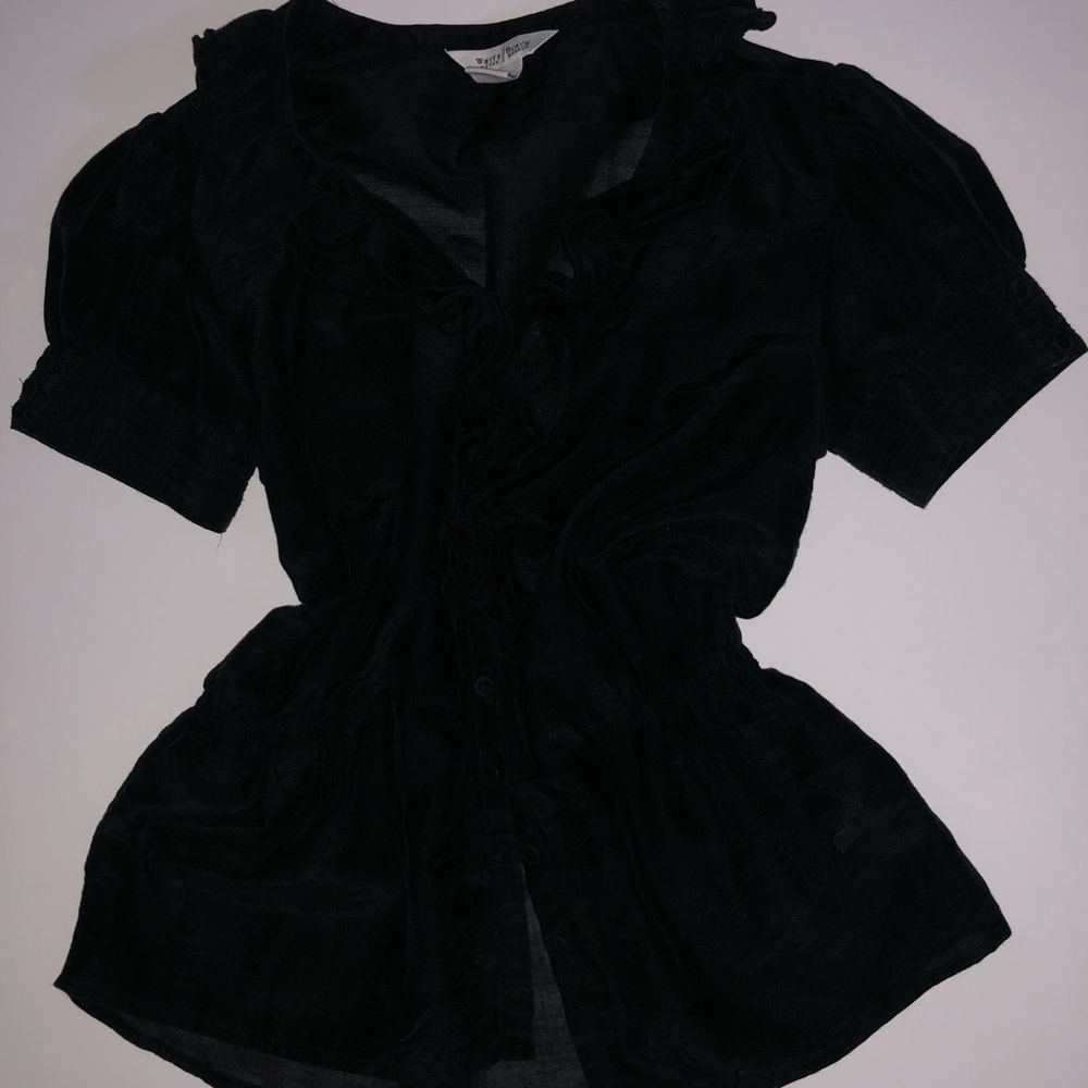 White House Black Market Ruffle Top